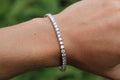 8.4 Carat Round Cut Diamond Tennis Bracelet | 14k White Gold