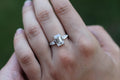 1 Carat Emerald Cut Diamond Ring With Tapered Baguette Sides | 14k White Gold | Engagement Ring