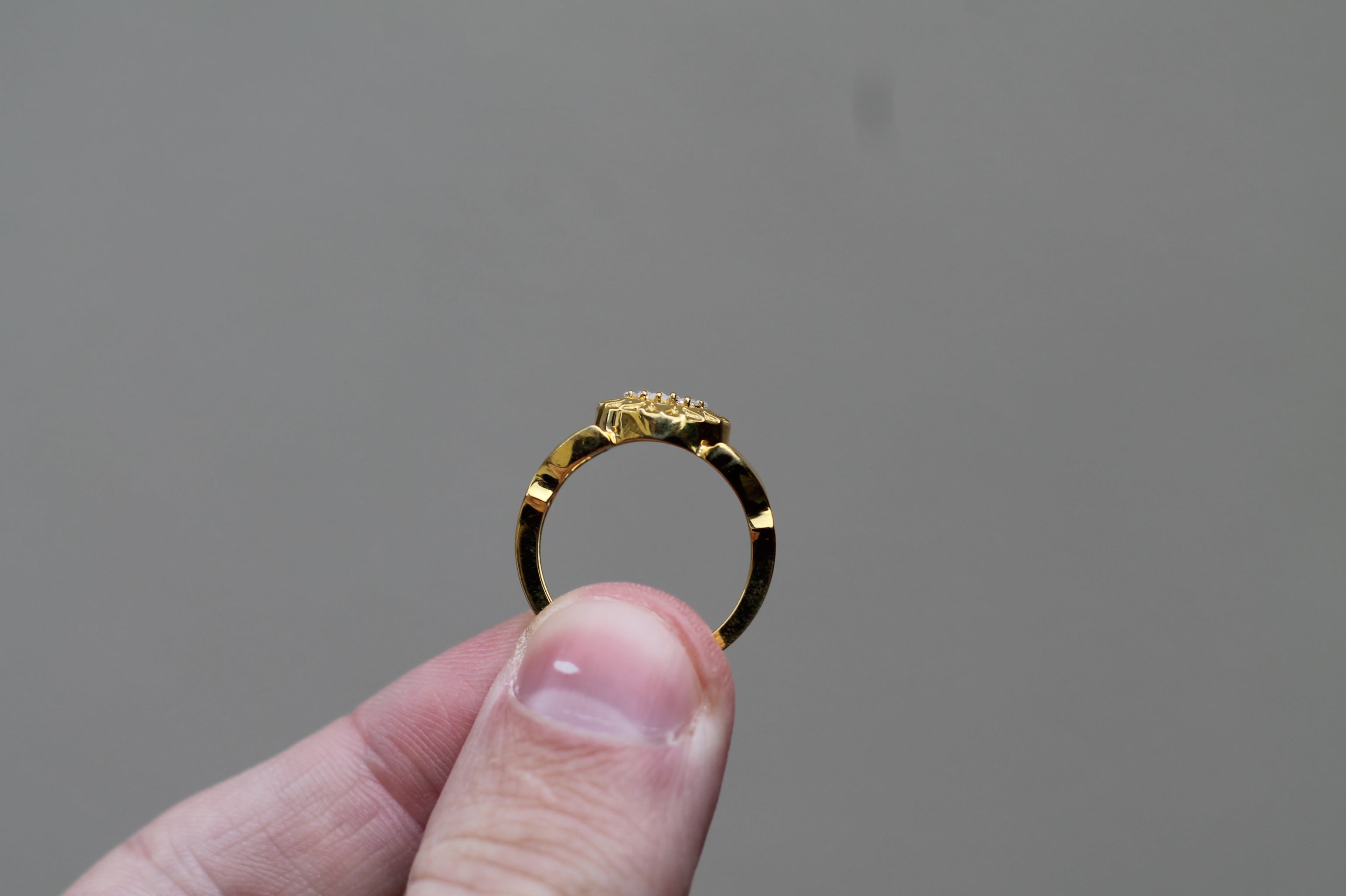 14k Yellow Gold "Futura" Ring | Tapered Baguette Diamonds