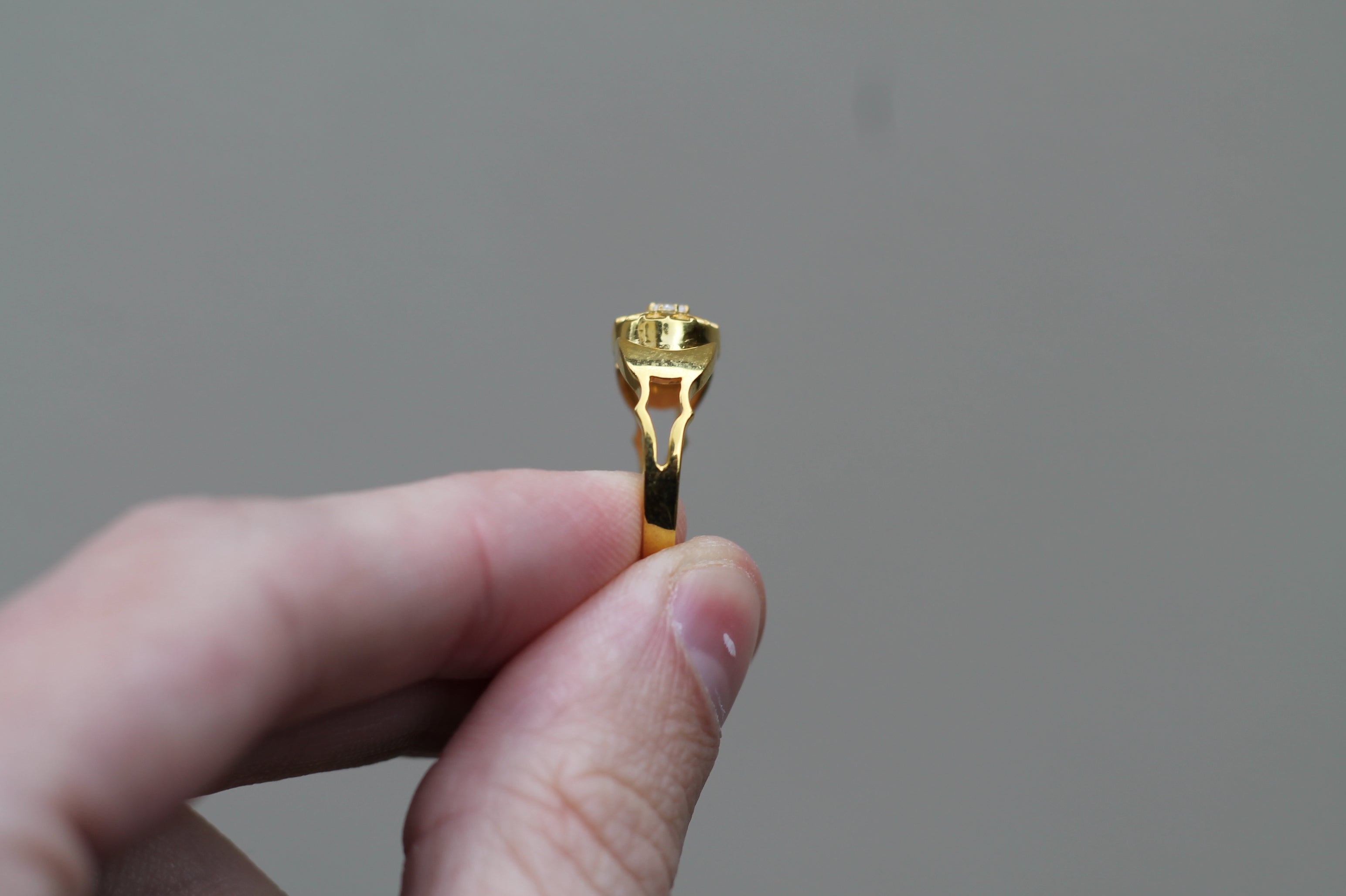 14k Yellow Gold "Futura" Ring | Tapered Baguette Diamonds
