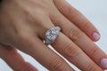 1 Carat Serpent Heads Ring | 14k White Gold | Engagement Ring