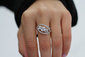 2 Carat Triple Asscher Cut Diamond Ring | 14k White Gold | Engagement Ring