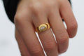 14k Yellow Gold "Futura" Ring | Tapered Baguette Diamonds