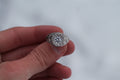 1 Carat Round Diamond "Underworld" Ring | 14k White Gold | Statement Ring