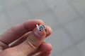 1 Carat Round Cut Diamond Solitaire Ring With Single Twist Sides | 14k White Gold | Engagement Ring