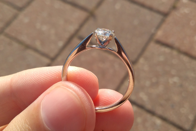 0.7 Carat Round Soliatire Diamond Ring