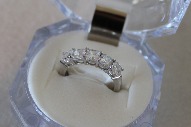 2.5 Carat Total Weight 5 Stone Diamond Ring