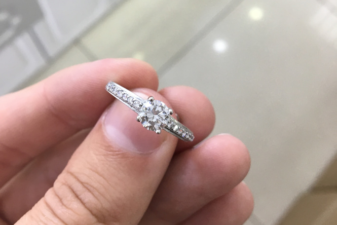 1.12 Carat Solitaire Diamond Ring