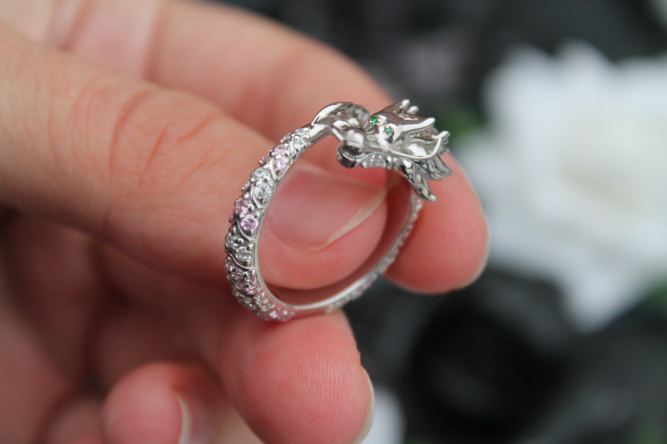 Dragon Diamond And Sapphire Ring