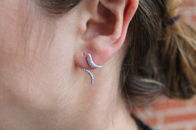 Diamond spiral Earrings