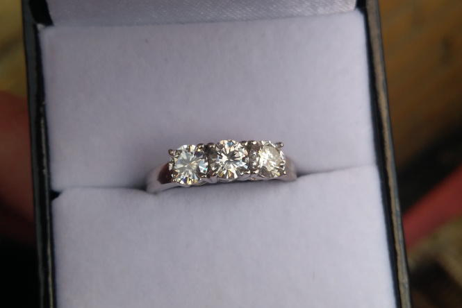 Three Stone Diamond Ring